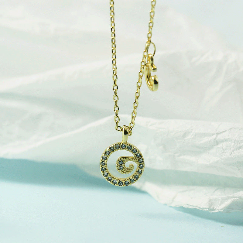 Women's Letter For Diamond Inlaid Clavicle Chain Trendy Necklaces