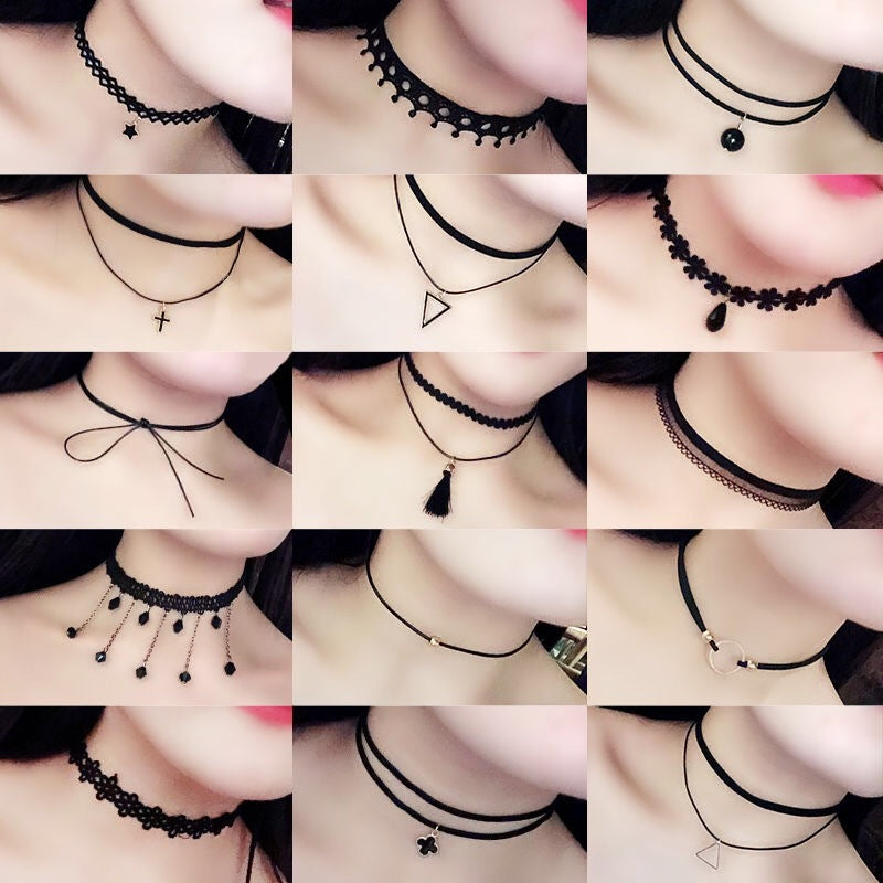 Female Neck Strap Pendant Clavicle Chain Necklaces