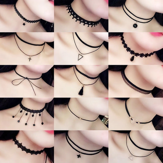 Female Neck Strap Pendant Clavicle Chain Necklaces
