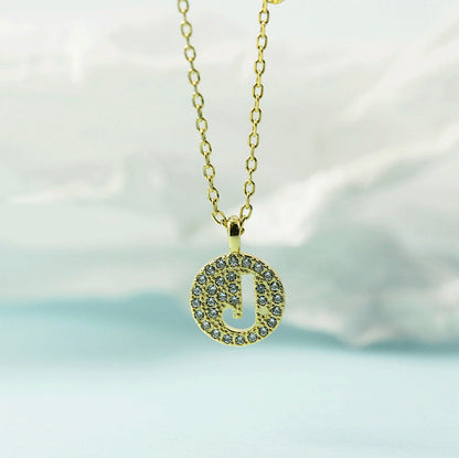 Women's Letter For Diamond Inlaid Clavicle Chain Trendy Necklaces