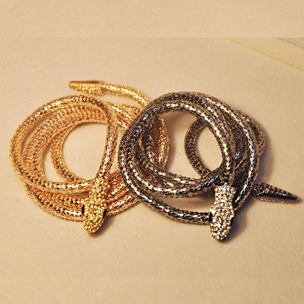 Snake Waist Chain Alloy Diamond Clavicle Necklaces