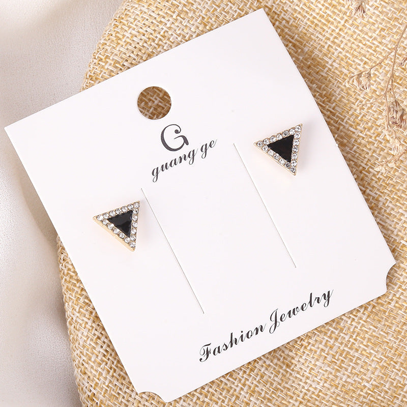 Women's Korean Imitation Sier Glaze Flowers Graceful Earrings