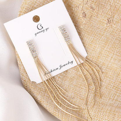 Women's Korean Imitation Sier Glaze Flowers Graceful Earrings