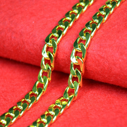 Men's Live Broadcast Ornament Gold Plated Keel Hemp Necklaces