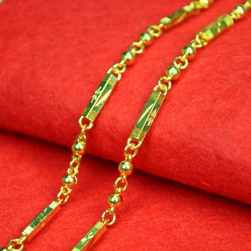 Men's Live Broadcast Ornament Gold Plated Keel Hemp Necklaces