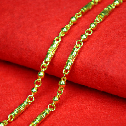 Men's Live Broadcast Ornament Gold Plated Keel Hemp Necklaces
