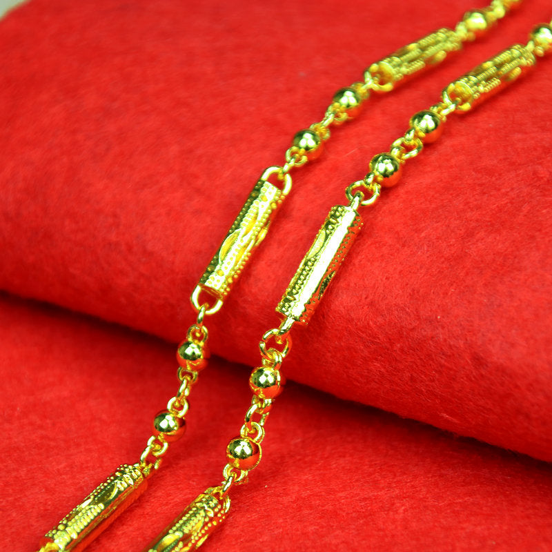 Men's Live Broadcast Ornament Gold Plated Keel Hemp Necklaces