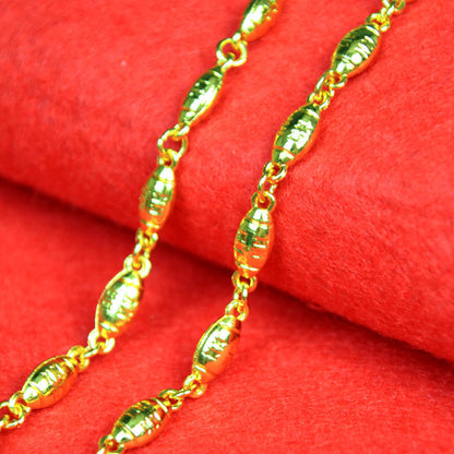 Men's Live Broadcast Ornament Gold Plated Keel Hemp Necklaces