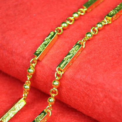 Men's Live Broadcast Ornament Gold Plated Keel Hemp Necklaces