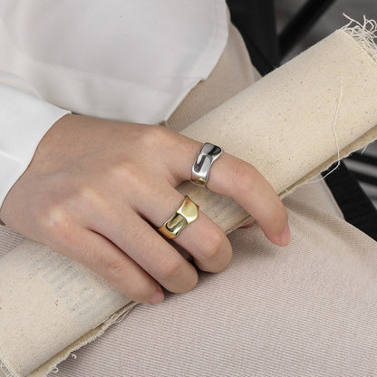 Open Female Accessories Korean Style Personality Shaped Light Rings