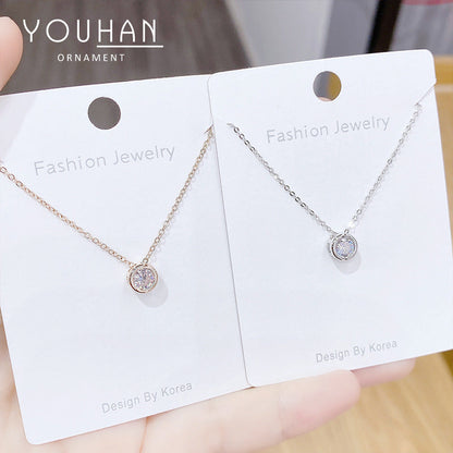Women's Micro Rhinestone Zircon Korean Style Clavicle Necklaces