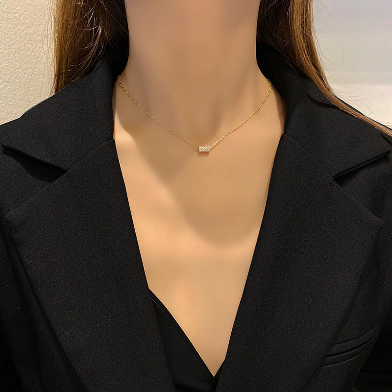 Temperament Entry Lux Small Waist Rhinestone Necklaces