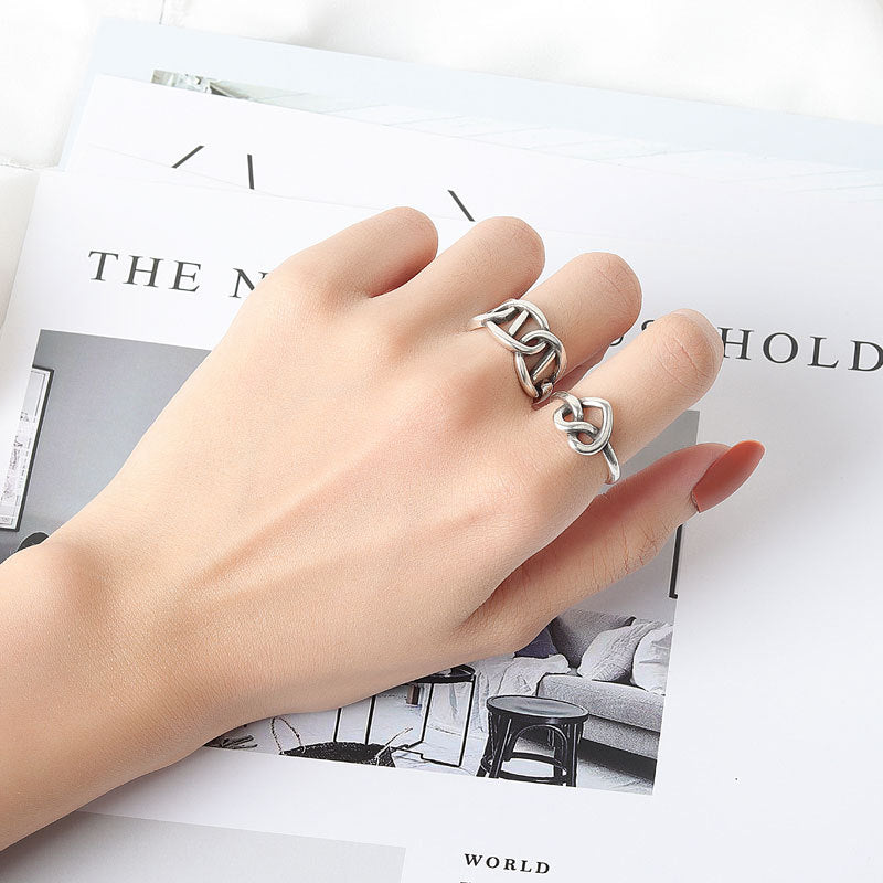 Hollow Tide Retro Aloofness Style Switchable Rings