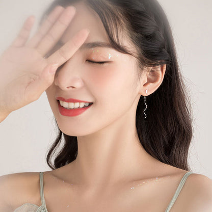 Long French Style Temperament Special Interest Earrings