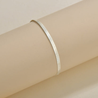 Popular Two-tone Snake Chain Simple Accessories Bracelets