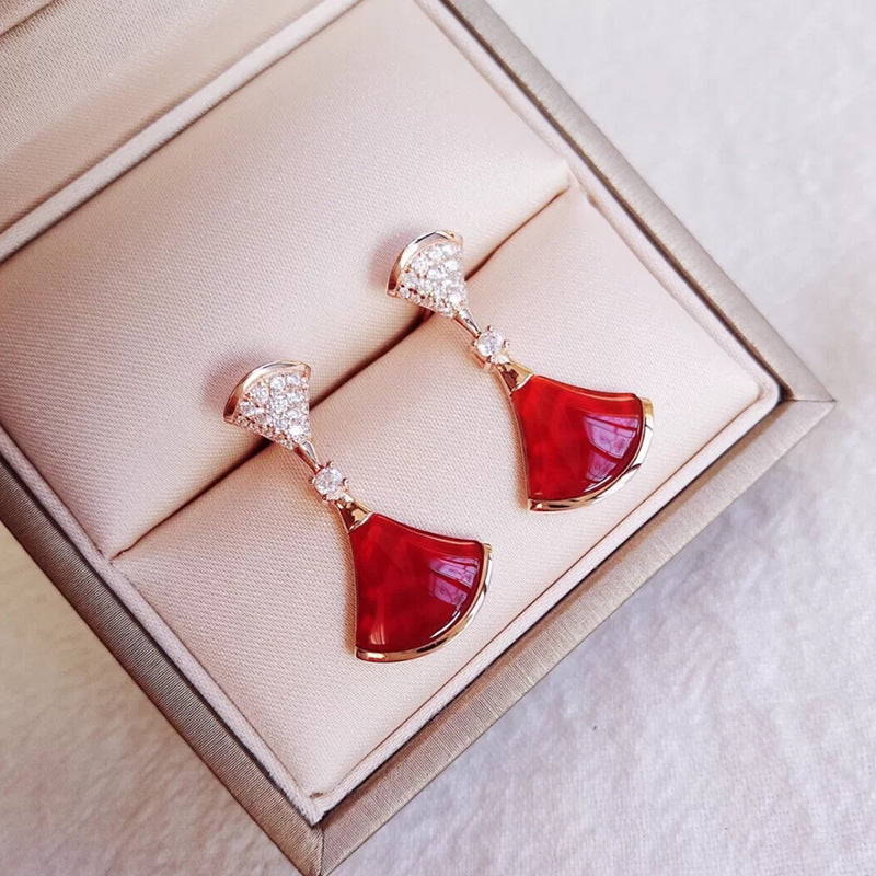 Women's Sterling Sier Korean Style Simple And Light Earrings