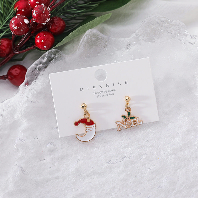 Christmas Small Gift Eardrops Socks Female Rings