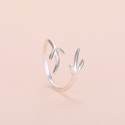 Plated Flame Female Personality Simple Opening Rings