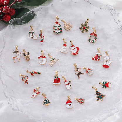 Christmas Small Gift Eardrops Socks Female Rings