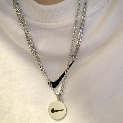 Women's & Men's Hop And Couple Hipster Hook Round Cool Necklaces