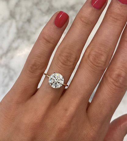 Women's Creative Fashion Diamond Gold Plated Two-tone Rings