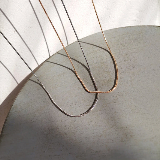 Simple Glossy Snake Chain Trendy Style Necklaces