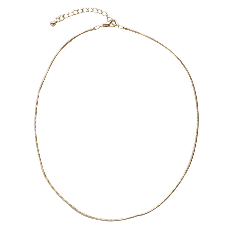 Simple Glossy Snake Chain Trendy Style Necklaces