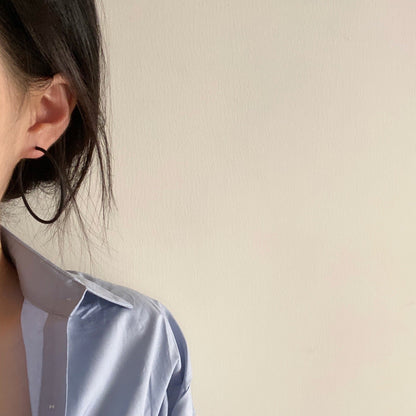 Circle Big Hip Hop Punk Niche Earrings