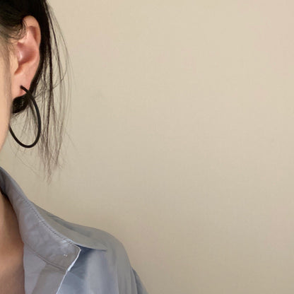 Circle Big Hip Hop Punk Niche Earrings