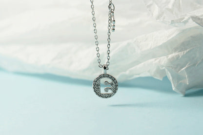 Women's Letter For Diamond Inlaid Clavicle Chain Trendy Necklaces