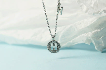 Women's Letter For Diamond Inlaid Clavicle Chain Trendy Necklaces
