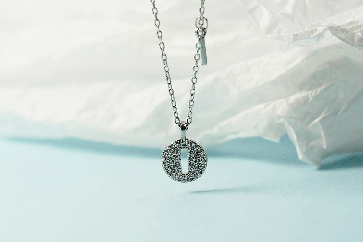 Women's Letter For Diamond Inlaid Clavicle Chain Trendy Necklaces