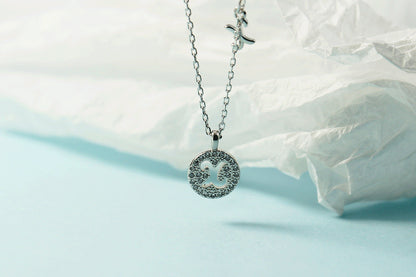 Women's Letter For Diamond Inlaid Clavicle Chain Trendy Necklaces