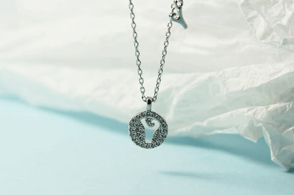 Women's Letter For Diamond Inlaid Clavicle Chain Trendy Necklaces