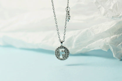Women's Letter For Diamond Inlaid Clavicle Chain Trendy Necklaces