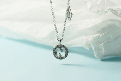 Women's Letter For Diamond Inlaid Clavicle Chain Trendy Necklaces