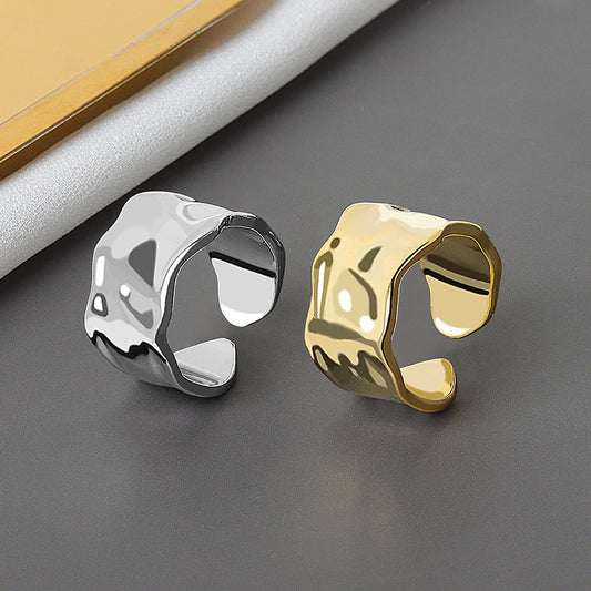 Women's Personalized Minority Metal Irregular Design Personality Hipster Open Rings