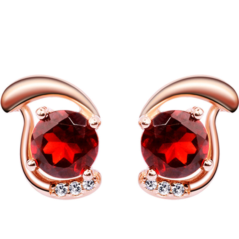 Gold Simple Retro Chinese Style Popular Ornament Female Earrings