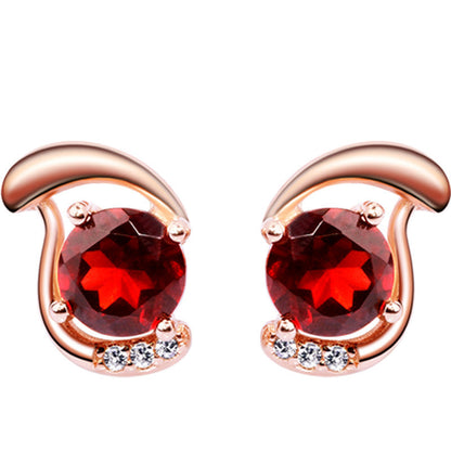 Gold Simple Retro Chinese Style Popular Ornament Female Earrings