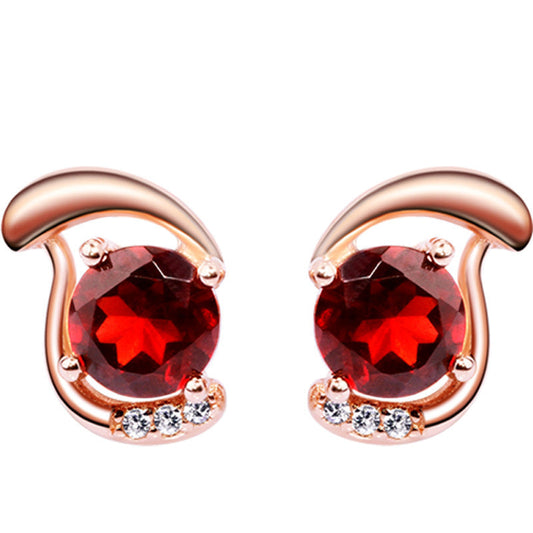 Gold Simple Retro Chinese Style Popular Ornament Female Earrings