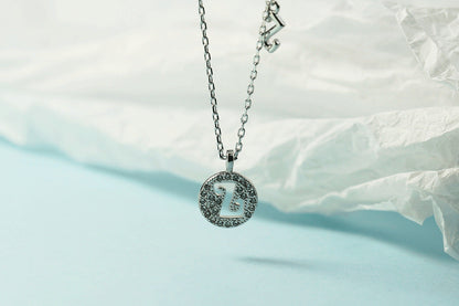 Women's Letter For Diamond Inlaid Clavicle Chain Trendy Necklaces