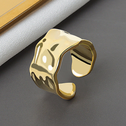 Women's Personalized Minority Metal Irregular Design Personality Hipster Open Rings