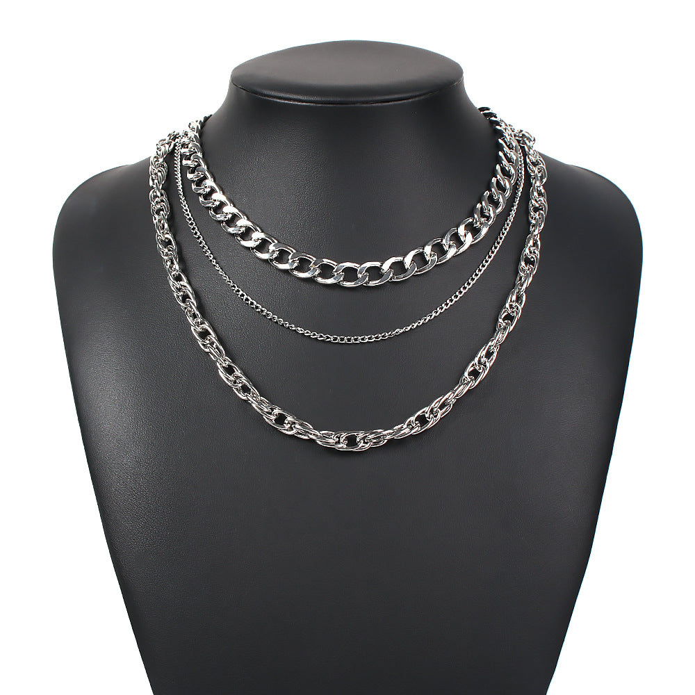 Punk Hip Hop Style Fashion Exaggerated Necklaces