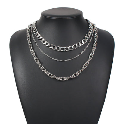 Punk Hip Hop Style Fashion Exaggerated Necklaces