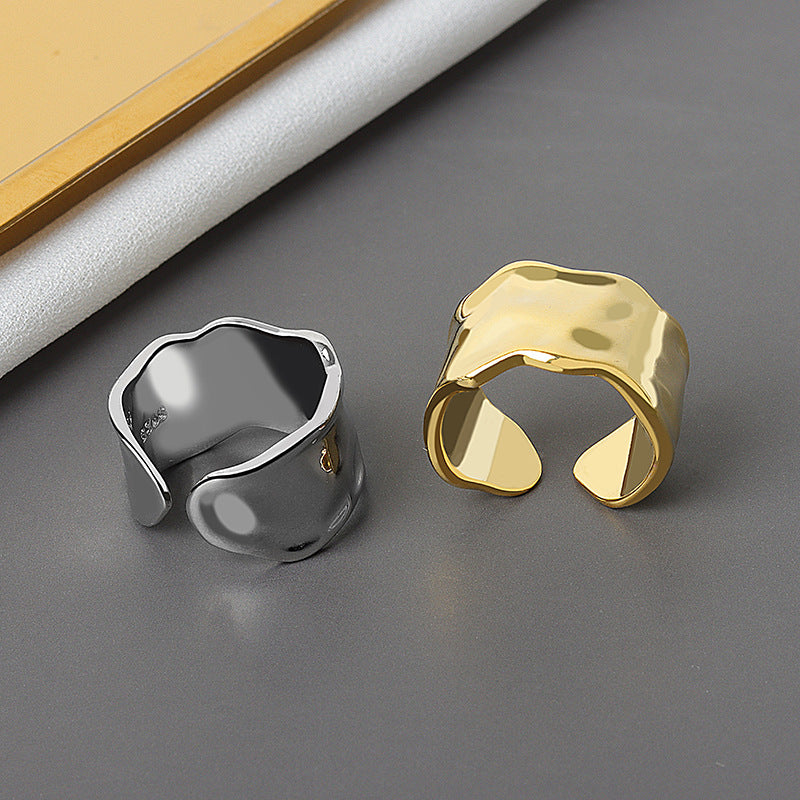 Women's Personalized Minority Metal Irregular Design Personality Hipster Open Rings