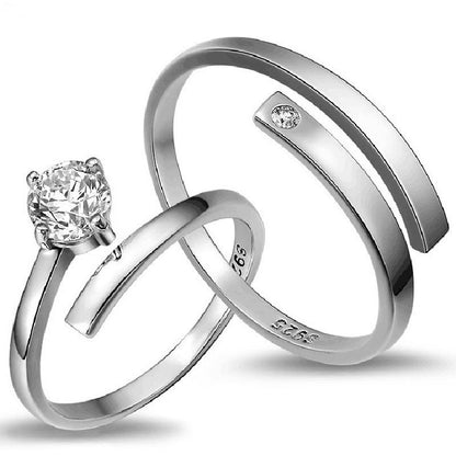 Women's & Men's & Open Couple Sier-plated And Mouth Rings