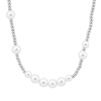 Women's & Men's & Stainless Steel Ball Clavicle Chain Unisex Style Necklaces