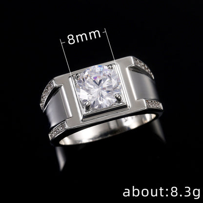 Men's Shi Classic Luxury Zircon Fashion Ornament Rings