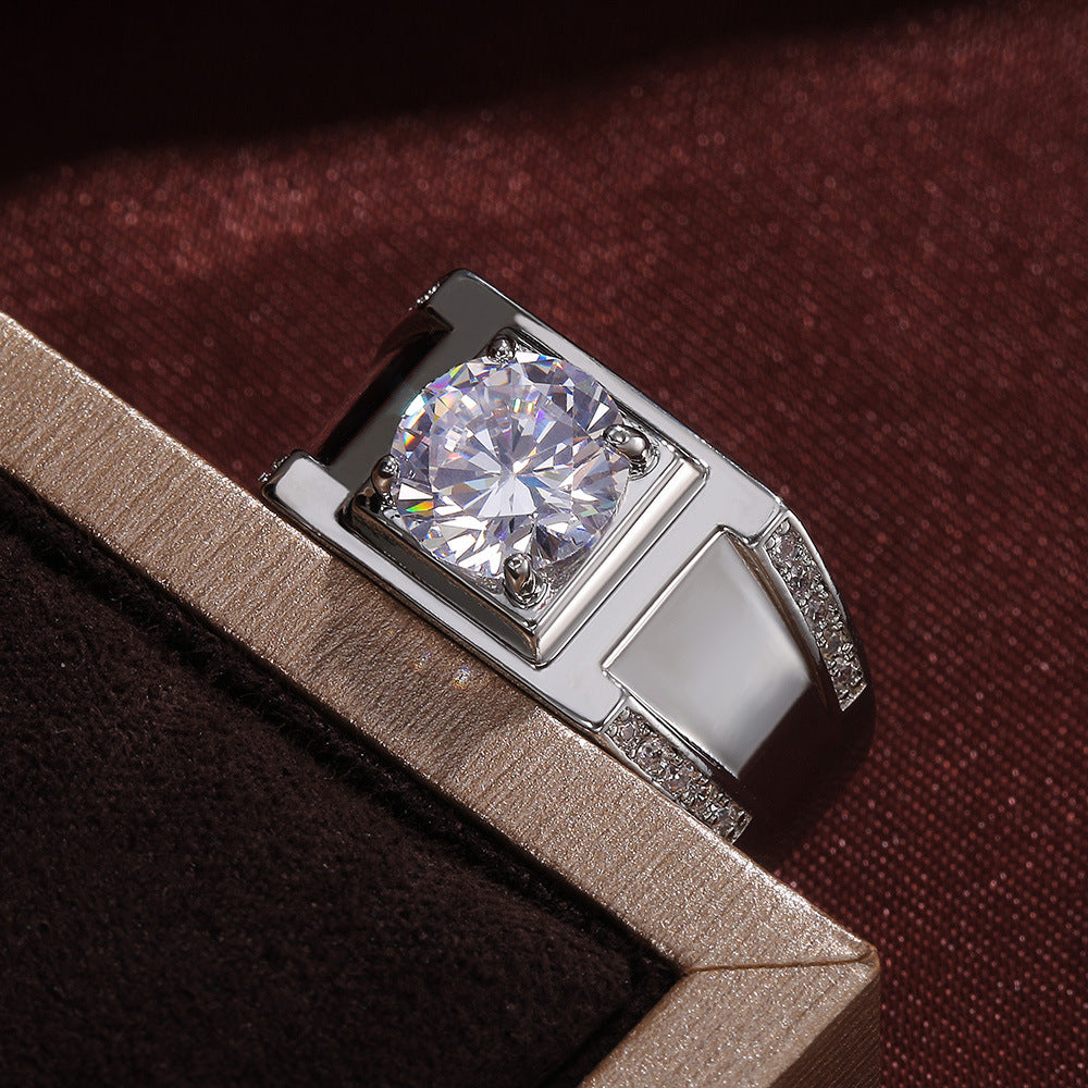 Men's Shi Classic Luxury Zircon Fashion Ornament Rings