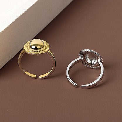 Gold Plated Twist Female Personality Chic Rings